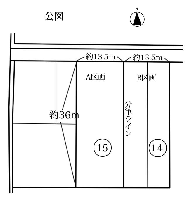 公図　物件390AB